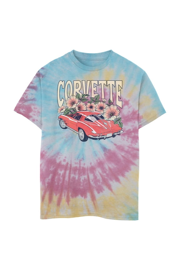Boy's General Motors Floral Corvette Graphic T-Shirt