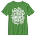 thumbnail image 1 of Boy's Ghostbusters Ain't Afraid Ghost Collage Graphic Tee Kelly Green Large, 1 of 4