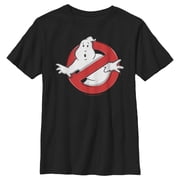 Boys Ghostbusters Classic Logo Graphic Tee Black Large