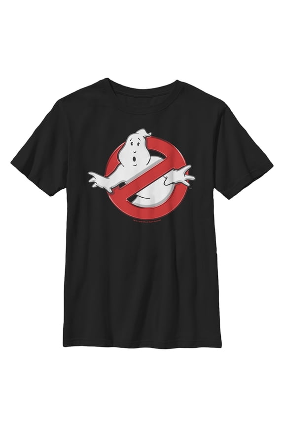 Boy's Ghostbusters Classic Logo Graphic Tee Black X Large