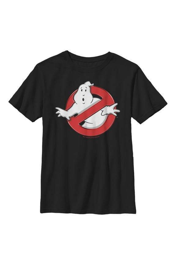 Boy's Ghostbusters Classic Logo Graphic Tee Black X Small