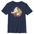 thumbnail image 1 of Boy's Ghostbusters Halloween Pumpkin Logo  Graphic Tee Navy Blue X Small, 1 of 4