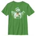 thumbnail image 1 of Boy's Ghostbusters Halloween Stay Puft Marshmallow Man  Graphic Tee Kelly Green Small, 1 of 4