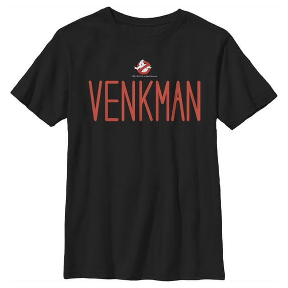 Boy's Ghostbusters Venkman Graphic Tee Black X Large