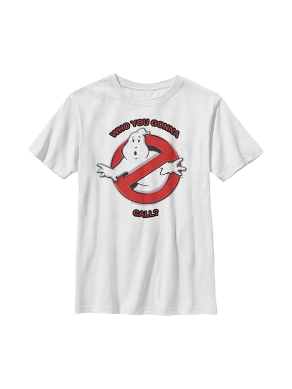 Boy's Ghostbusters Who You Gonna Call? Graphic Tee White Small