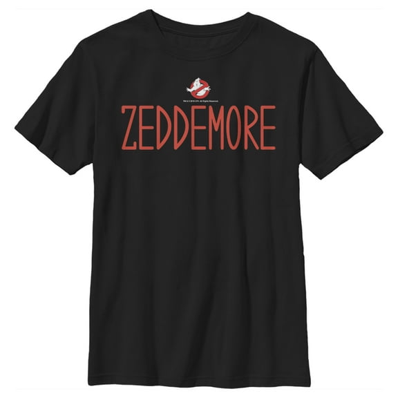 Boy's Ghostbusters Winston Zeddemore Name  Graphic Tee Black Small