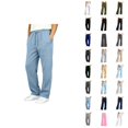 thumbnail image 1 of Boy's Girl's Baggy Sweatpants Straight Leg Open Bottom Casual Pants Elastic Waist Athletic Joggers Sweat Pants With Pockets, 1 of 8