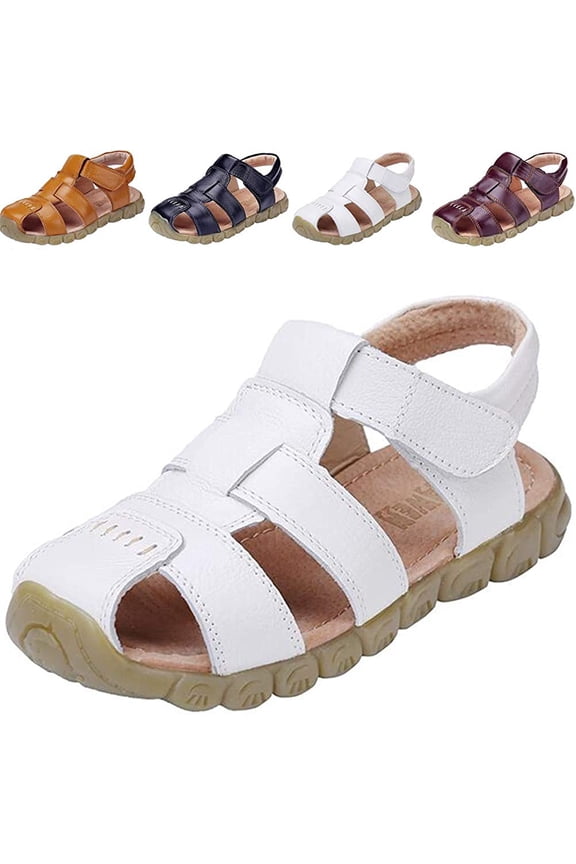Boy's Girl's Leather Closed Toe Outdoor Sport Sandals (Toddler/Little Kid/Big Kid)