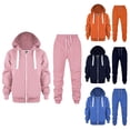 thumbnail image 1 of Boy's Girl's Sweatshirt Sets 2 Piece Outfits Letter Graphic Hooides Sweatshirt and Jogger Sweatpants Set Little Boys Fall Winter Outfit Dark Blue, 4-5Y, 1 of 9