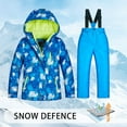 Boy's Girls Ski Jacket Pants Windproof Snowsuit 2Piece Set