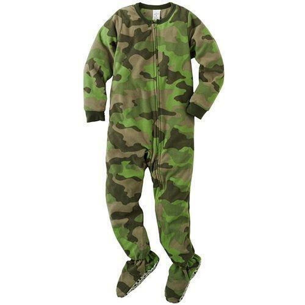 Camo footed pajamas new arrivals