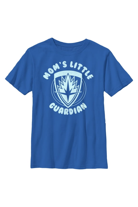 Boy's Guardians of the Galaxy Mom's Little Guardian Shield Graphic Tee Royal Blue X Small