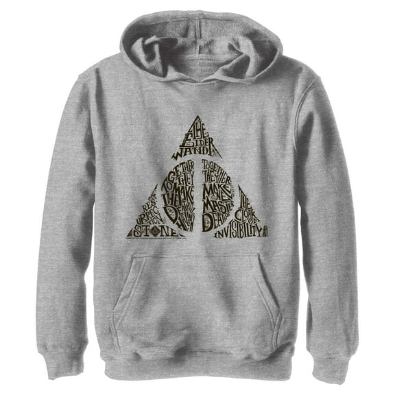 Boy's Harry Potter Deathly Hallows Secret Pull Over Hoodie