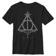 thumbnail image 1 of Boy's Harry Potter Deathly Hallows Symbol Graphic Tee Black X Small, 1 of 5
