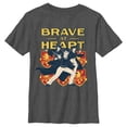 thumbnail image 1 of Boy's Harry Potter Gryffindor Brave at Heart  Graphic Tee Charcoal Heather Small, 1 of 5
