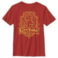 thumbnail image 1 of Boy's Harry Potter Gryffindor Line Art Crest  Graphic Tee Red X Small, 1 of 9