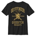 thumbnail image 1 of Boy's Harry Potter Gryffindor Quidditch Gold Team Seeker Graphic Tee Black Medium, 1 of 3