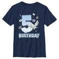 thumbnail image 1 of Boy's Harry Potter Hedwig 5th Birthday  Graphic Tee Navy Blue Medium, 1 of 4