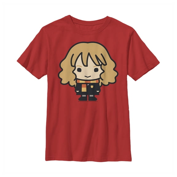 Boy's Harry Potter Hermione Kawaii Cutie Graphic Tee Red Medium