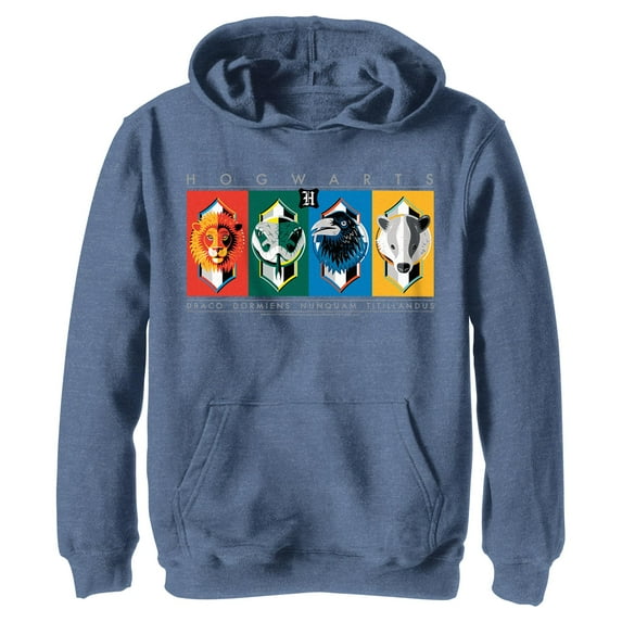 Boy's Harry Potter Hogwarts House Mascots Graphic T-Shirt