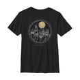 thumbnail image 1 of Boy's Harry Potter Hogwarts Line Art Moonrise Graphic Tee Black Medium, 1 of 4