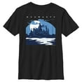 thumbnail image 1 of Boy's Harry Potter Hogwarts at Night Graphic Tee Black Large, 1 of 5