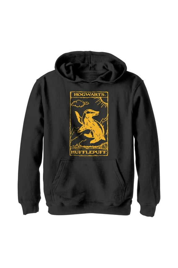 Boy's Harry Potter Hufflepuff Badger Pull Over Hoodie