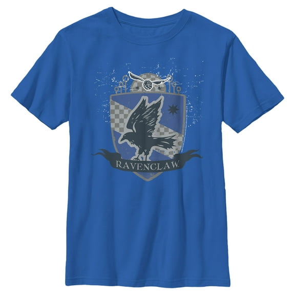 Boy's Harry Potter Ravenclaw House Shield  Graphic Tee Royal Blue X Large