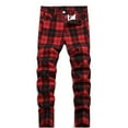 thumbnail image 1 of Boy's Baggy Hop Jeans Loose Fit Skateboard Denim Pants Streetwear Breathable Denim Pants Loose Fit Long Trousers for Boys, 1 of 1