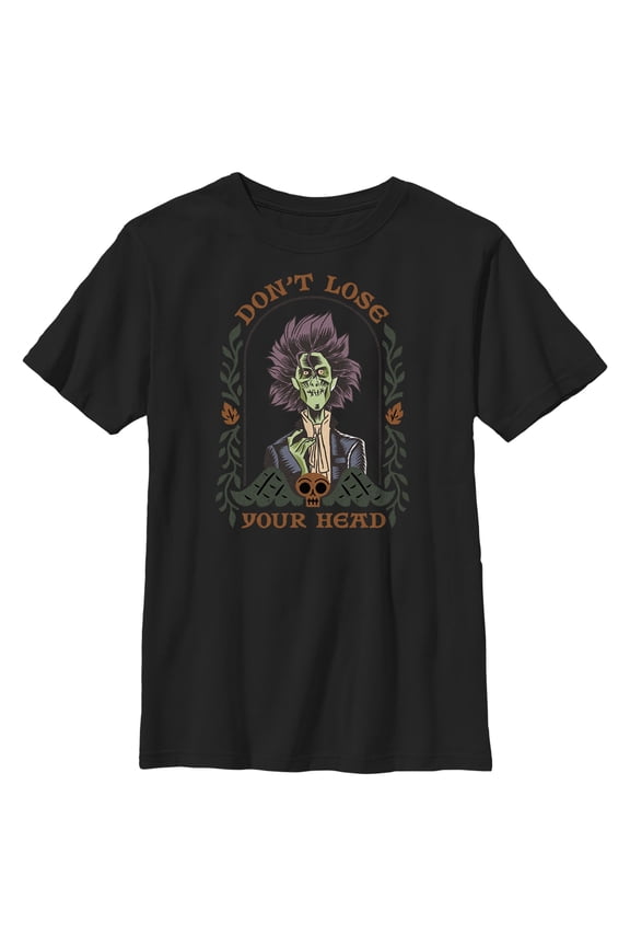 Boy's Hocus Pocus 2 Billy Zombie Lose Your Head Graphic Tee Black Large