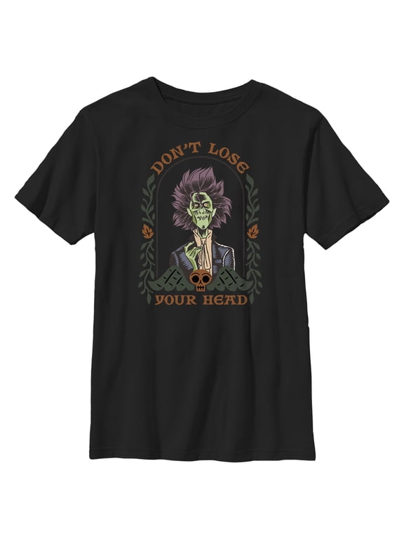 Boy's Hocus Pocus 2 Billy Zombie Lose Your Head Graphic Tee Black Medium