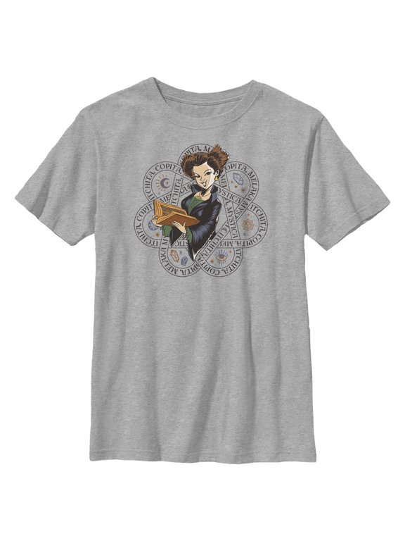 Boy's Hocus Pocus 2 Winifred Spell Book Graphic Tee Athletic Heather Medium