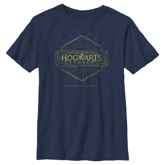 Boy's Hogwarts Legacy Small Art Deco Logo Graphic Tee