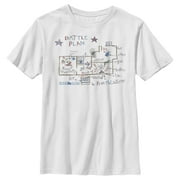 Boy's Home Alone Kevin s Battle Plan Graphic Tee White Medium