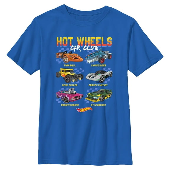 Boy's Hot Wheels Car Club Chart  Graphic T-Shirt