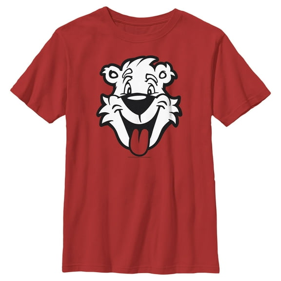 Boy's ICEE Bear Big Smile  Graphic Tee Red Medium