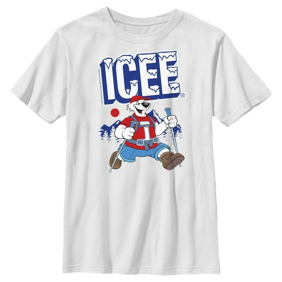 Boy's ICEE Bear Happy Hiking Graphic Tee White Small