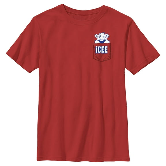 Boy's ICEE Peekaboo Bear  Graphic Tee Red Medium