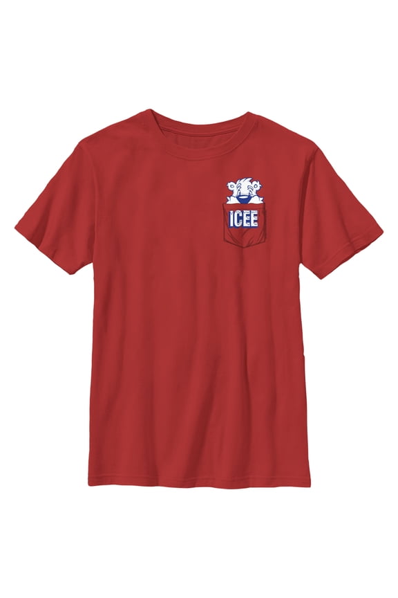Boy's ICEE Peekaboo Bear  Graphic Tee Red Medium