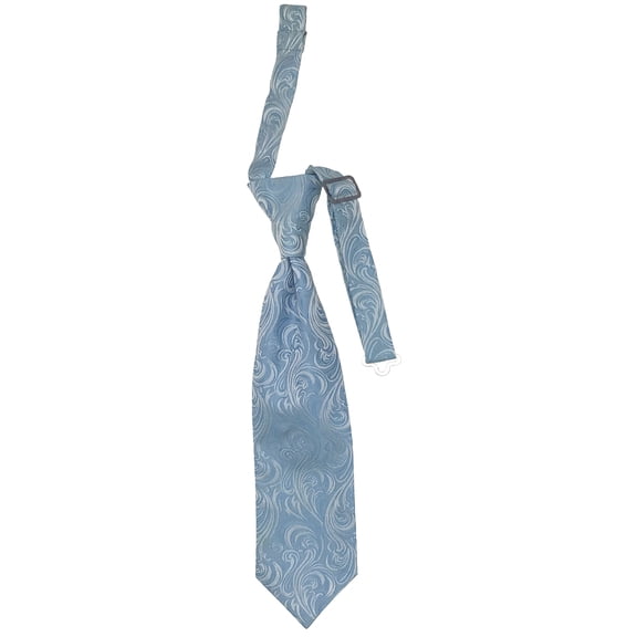 Boy’s Imperial Dusty Blue Formal Satin Pre-Tied Neck Tie in a Variety of Colors by Spencer J’s Signature Satin Collection