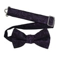thumbnail image 1 of Boy’s Imperial Plum Formal Satin Pre-Tied Bow Tie by Spencer J’s Signature Satin Collection, 1 of 4