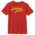 thumbnail image 1 of Boy's Indiana Jones and the Dial of Destiny Official Movie Logo  Graphic Tee Red Small, 1 of 4