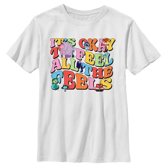 Boy's Inside Out 2 It’s Okay To Feel All the Feels  Graphic T-Shirt