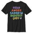 thumbnail image 1 of Boy's Inside Out Fear Anger Sadness Disgust Joy Graphic T-Shirt, 1 of 5
