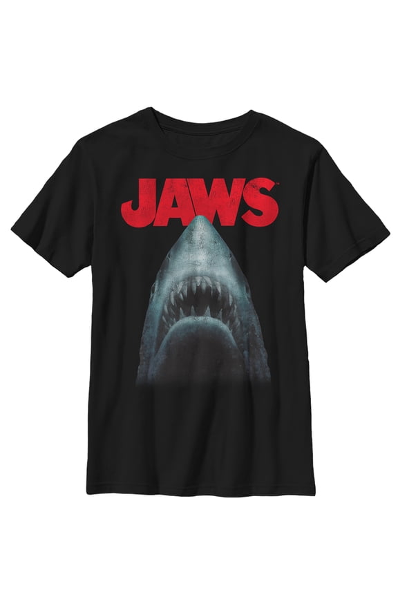 Boy's Jaws Shark Teeth Poster Graphic T-Shirt