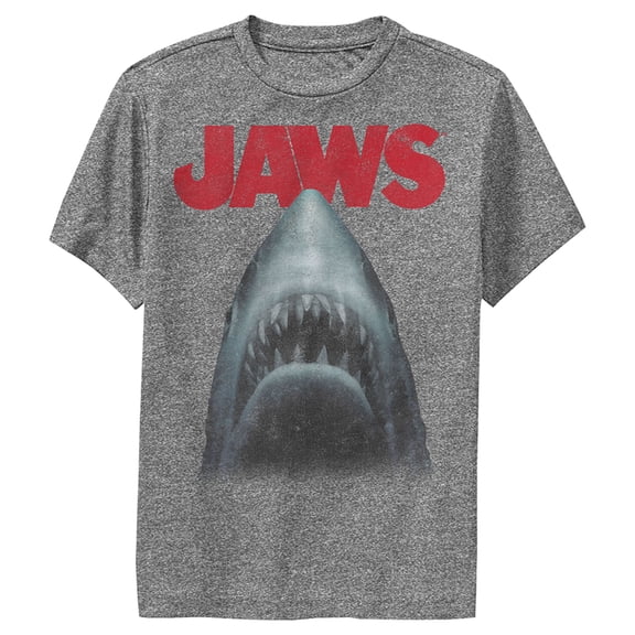 Boy's Jaws Shark Teeth Poster  Performance Graphic T-Shirt