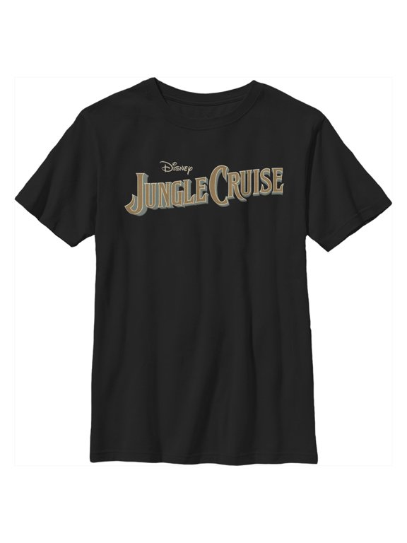 Boy's Jungle Cruise Classic Logo Graphic Tee Black Large