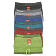 thumbnail image 1 of Boy's Junior Pack of 6 Seamless Nylon Boxer Briefs Sets (Heather Stripe), 1 of 2