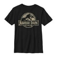 thumbnail image 1 of Boy's Jurassic Park Camo Logo Graphic Tee Black X Large, 1 of 4