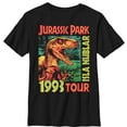 thumbnail image 1 of Boy's Jurassic Park Isla Nublar 1993 Tour, Featuring Velociraptor Graphic Tee Black Small, 1 of 4